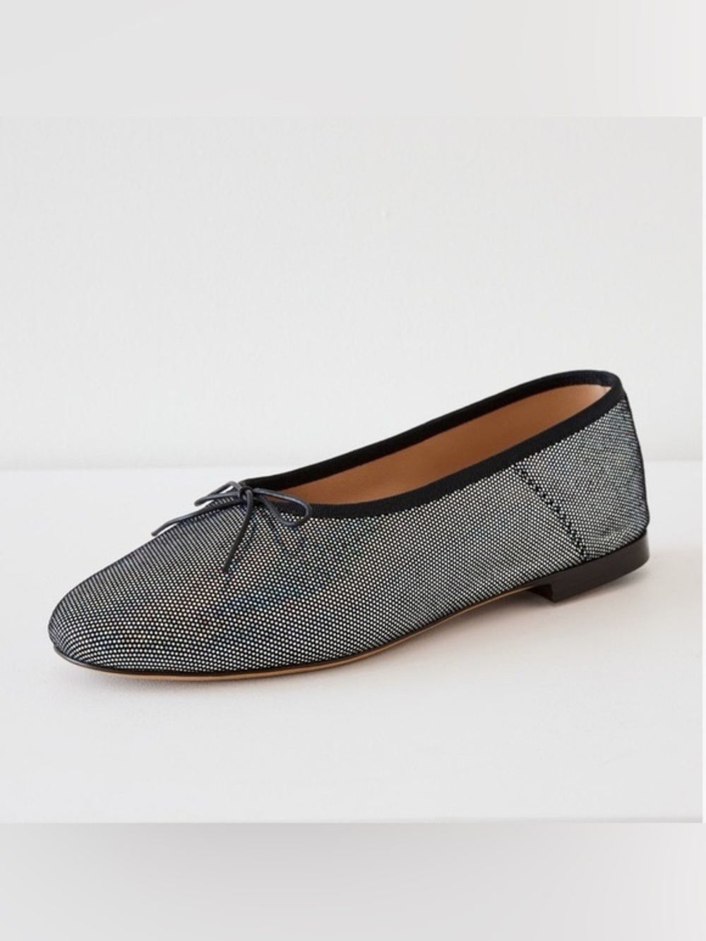 MANSUR GAVRIEL Dream Ballerina Metallic Leather Ballet Flats